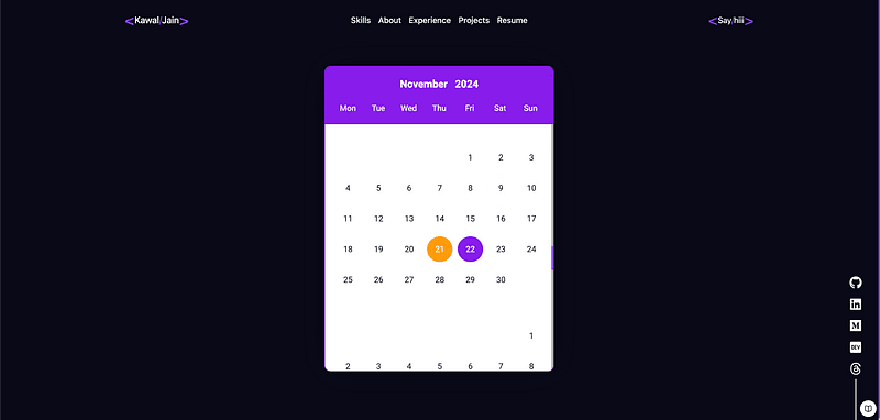 React Infinite Scroll Calendar